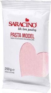 Masa cukrowa do modelowania różowa Light Baby Pink Model Paste 250g - Saracino