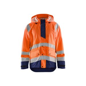 Blakläder High Vis Regenjacke 4323 2000 Level 1 High Vis in div. Farben, Farbe:orange/marineblau, Größe:2XL