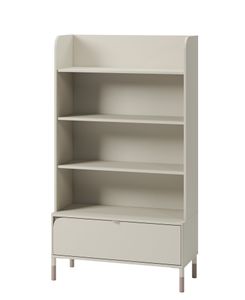 Regal Harmony Hr-02 Bücherregal 89X159X40 Cm Standregal Mit Schublade Kaschmir/Trüffel