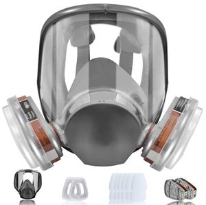 Atemschutzmasken Atemschutz Vollschutzmaske Wiederverwendbar Schutzmaske mit Filter für Malerei Staub Partikel maschinelles Polieren