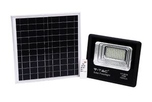 Solárny reflektor V-tac VT-60W so solárnym panelom - 1650 lm - 6000K - čierny