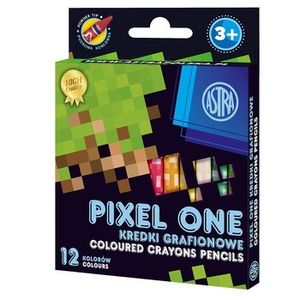 Astra Kredki Z Glinki Kaolinowej Pixel One 12 Kolorów