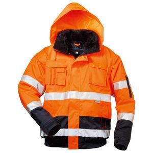 Warnjacke Volker, Gr. XL, orange/marine