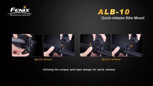 Fenix Fahrradhalterung ALB-10 für Taschenlampen