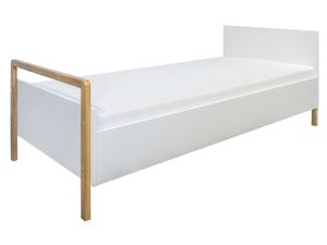 Biela detská posteľ VICTOR s čelami 80x180 cm - Penový matrac