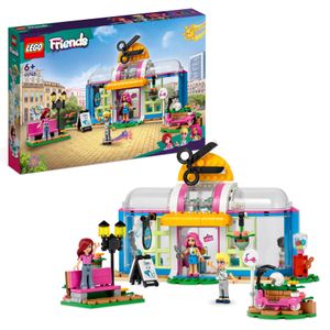 LEGO 41743 Friends Friseursalon Set mit Paisley und Olly Mini-Puppen den 2023 Figuren, austauschbare Teile, Spielzeug-Friseurset für Kinder ab 6 Jahren
