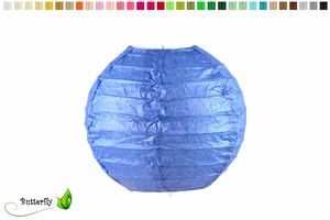 Lampions 10cm, 10 Stück, Farbauswahl:blau 352 / königsblau / royalblau