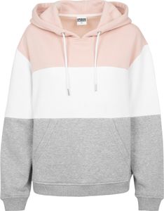 Urban Classics Ladies - Oversized 3-TONE Hoody rose - XS Urban Classics Ladies - Oversized 3-TONE Hoody rose - XS