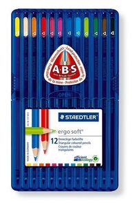 Ołówki trójkątne STAEDTLER ergosoft, 12 sztuk