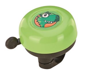 Prophete 5028 Kinder Fahrradglocke / Klingel - grün mit Dino-Motiv