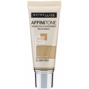 Maybelline Affinitone 24 Golden Beige Flüssiges Make Up mit Hydratationswirkung 30 ml