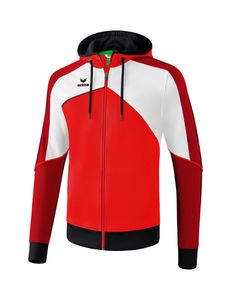 erima Premium One 2.0 Trainingsjacke mit Kapuze red/white/black S