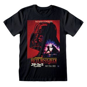 Star Wars T-Shirt L Schwarz Uni Vader Poster