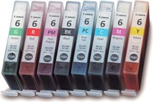 8 x Canon BCI-6 ink Tanks 8-Pack Set Satz Multipack Tintenpatronen BK/C/M/Y/PC/PM/G/R