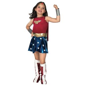 Kostým Wonder Woman - "Deluxe" - dievčatá BN5148 (S) (červený/modrý)
