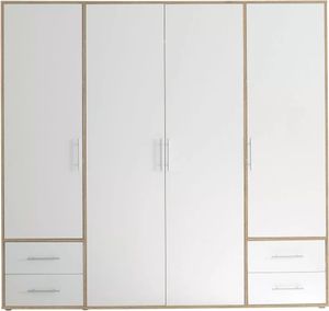 Pol Power Valencia Kleiderschrank Laminat 4 Türen 206x195x60 cm Pol Power Valencia Kleiderschrank Laminat 4 Türen 206x195x60 cm
