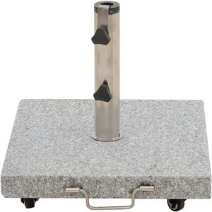 Siena Garden ENNIO Schirmständer 50kg mit Rollen eckig mit Griff+Rolle