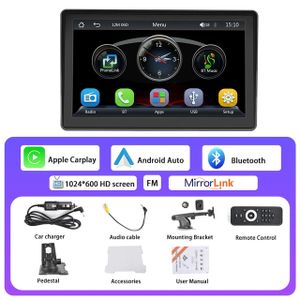Auto-Radio-Multimedia-Player, kabelloses Carplay, Android Auto, Nur Monitor