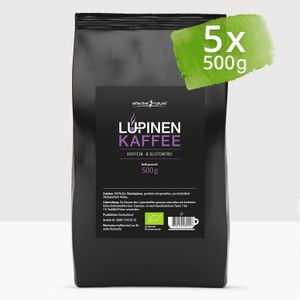 Lupinenkaffee - 2500 g Pulver - Der ideale Kaffeeersatz - Gluten- und koffeinfrei - Bio-Qualität