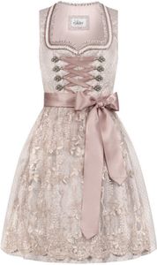 Mini-Dirndl Tessa in Taupe von Nübler Größe 44