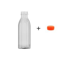 Plastikflaschen zum Befüllen, transparente Kunststoffflaschen, Getränkeflasche PET-Flasche mit runder Verschlusskappe 250 ml x 50 Stück