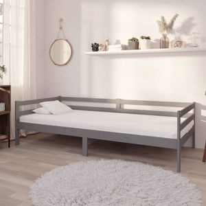 Tagesbett Grau Kiefer Massivholz 90x200 cm TOP-MARKT