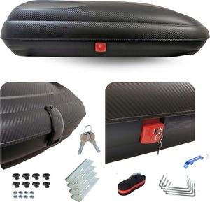 Dachbox VDP-BA320 - Dachkoffer mit 320 Liter Volumen - Autokoffer im Carbonlook - abschließbar dank Zentralverriegelung - Dachkoffer für Dachgepäckträger Dachbox VDP-BA320 - Dachkoffer mit 320 Liter Volumen - Autokoffer im Carbonlook - abschließbar dank Zentralverriegelung - Dachkoffer für Dachgepäckträger