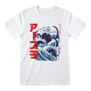 Disney Little Mermaid T-Shirt M Weiß Unisex Ursula Waves
