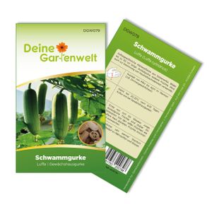 Schwammgurke Luffa Samen - Luffa cylindrica - Gurkesamen - Gemüsesamen - Saatgut für 3 Pflanzen