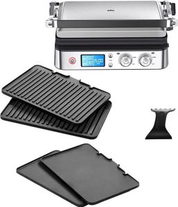 Braun MultiGrill CG 9043 + Grillplatten silber
