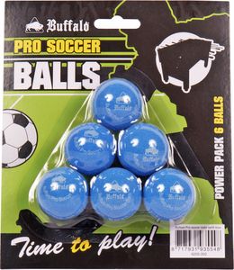 Buffalo Pro Tischfußball Bälle Set/6Stk blau