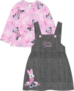 Baby-Set für Mädchen | Langarm- Shirt & Kleid  | Minnie Mouse, Größe  80