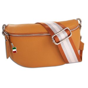 Florence Echtleder Gürteltasche Damen tan Bauchtasche Brusttasche Jugend OTM808C