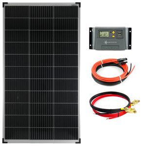 Solar Set 12V 140 Watt Solarpanel Solarkabel Laderegler Solaranlage 10A PV