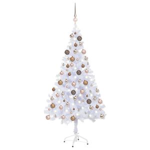 vidaXL Künstlicher Weihnachtsbaum Beleuchtung Kugeln 150cm 380 Zweige