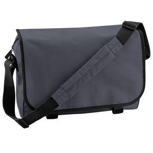 BagBase Taška přes rameno Messenger Bag BG21 Grey Graphite Grey 38 x 30 x 12 cm