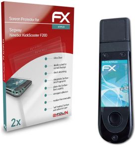 atFoliX FX-ActiFleX 2x Schutzfolie kompatibel mit Segway Ninebot KickScooter F20D Folie