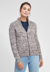 OXMO OXPhenix Damen Strickjacke Grobstrick Cardigan Strickcardigan mit Stehkragen Reißverschluss 100% Baumwolle Regular fit OXMO OXPhenix Damen Strickjacke Grobstrick Cardigan Strickcardigan mit Stehkragen Reißverschluss 100% Baumwolle Regular fit
