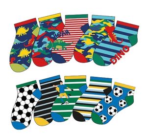 Sommer Jungen Kinder Socken Kurzsocken, 10 Paar,Sneaker,27-30