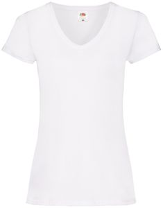 Fruit of the Loom Valueweight V-Neck T Lady-Fit Farbe: weiß Größe: M