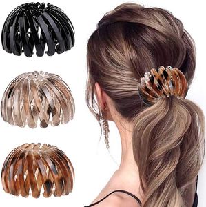 Pyzl 3 Stück Haarspangen für Damen, Vintage Vogelnest Haarklammern Große Haarclips Haargreifer Haar Accessoire Haarschmuck für Mädchen Damen