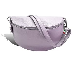 Florence Echtleder Bauchtasche groß Damen rosa Umhängetasche Jugend D2OTF825A