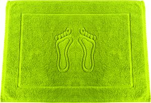 650 g/m² Premium Gewicht Badematte nr 12 lime Badvorleger 100% Baumwolle Duschvorlage