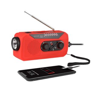 Notfallradio Handkurbel 2000mAh AM/FM Solar radio LED Licht ,Notfall SOS Alarm, Aufladbar mit Solar, Kurbel und USB Ladegerät Outdoor Campingausrüstung