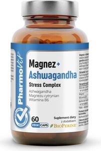 Magnesium + Ashwagandha Stress Complex Bez Lepku 60 Kapslí - Pharmovit (Clean Label)
