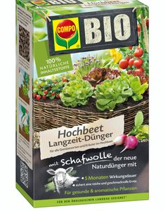 COMPO BIO Hochbeet Langzeit-Dünger mit Schafwolle 750 g