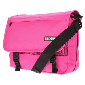 Enrico Benetti großer Herren Damen Messenger Bag Tasche Umhängetasche Laptoptasche Pink
