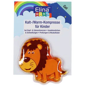 Kinder Kalt-/Warm-Kompresse Elina MED Kids Gel Kompresse Löwe