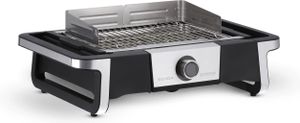 Elektrogrill Tischgrill SEVERIN SENOA DigitalBOOST PG 8114 500°C in 10 Minuten PG 8114 aus Edelstahl, schwarzsilber Elektrogrill Tischgrill Standgrill Grill Barbecue Grill