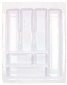 KOTARBAU® Box na příbory do zásuvky Organizér do zásuvky na kuchyňské příbory bílý 490x385mm